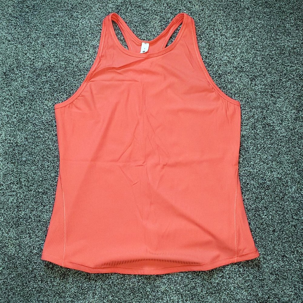 Lululemon Base Pace Ribbed Tank, Size 8, Raspberry Cream
